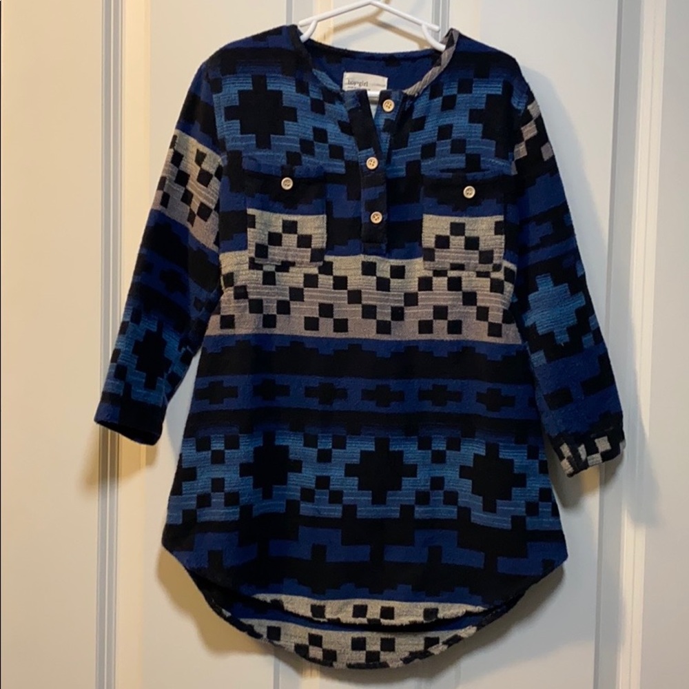 VGUC size 4 Boy + Girl Aztec Flannel Dress!